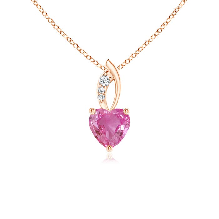 AAA - Pink Sapphire / 0.57 CT / 14 KT Rose Gold