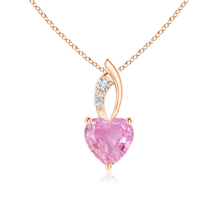 A - Pink Sapphire / 0.83 CT / 14 KT Rose Gold