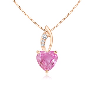 Heart AA Pink Sapphire
