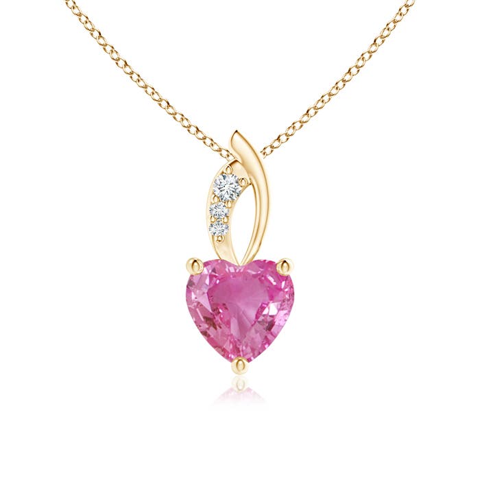 AAA - Pink Sapphire / 0.83 CT / 14 KT Yellow Gold