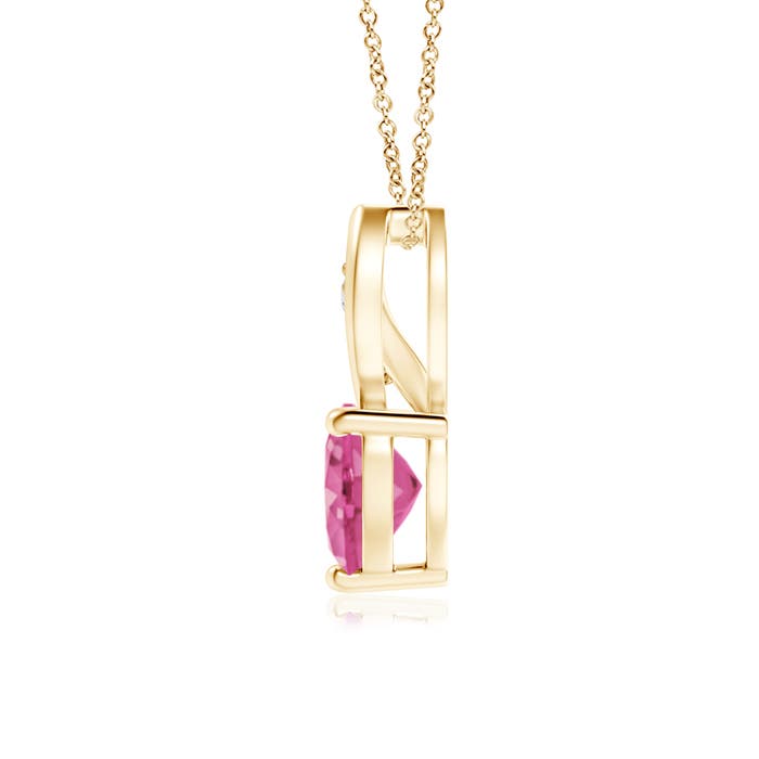 AAA - Pink Sapphire / 0.83 CT / 14 KT Yellow Gold