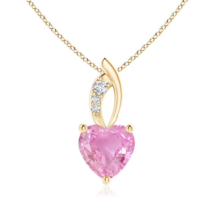 A - Pink Sapphire / 1.54 CT / 14 KT Yellow Gold