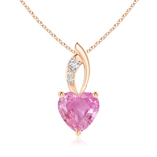 Heart AA Pink Sapphire