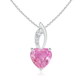 Heart AA Pink Sapphire