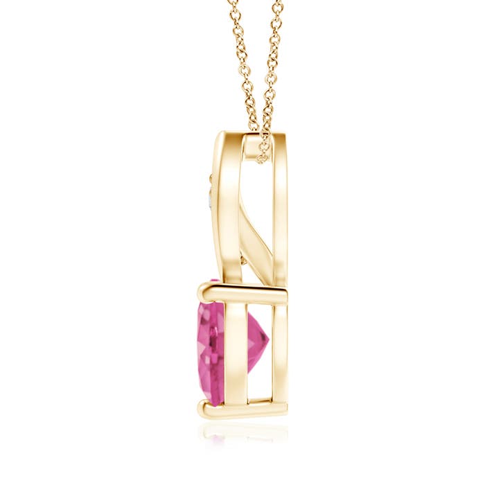 AAA - Pink Sapphire / 1.54 CT / 14 KT Yellow Gold