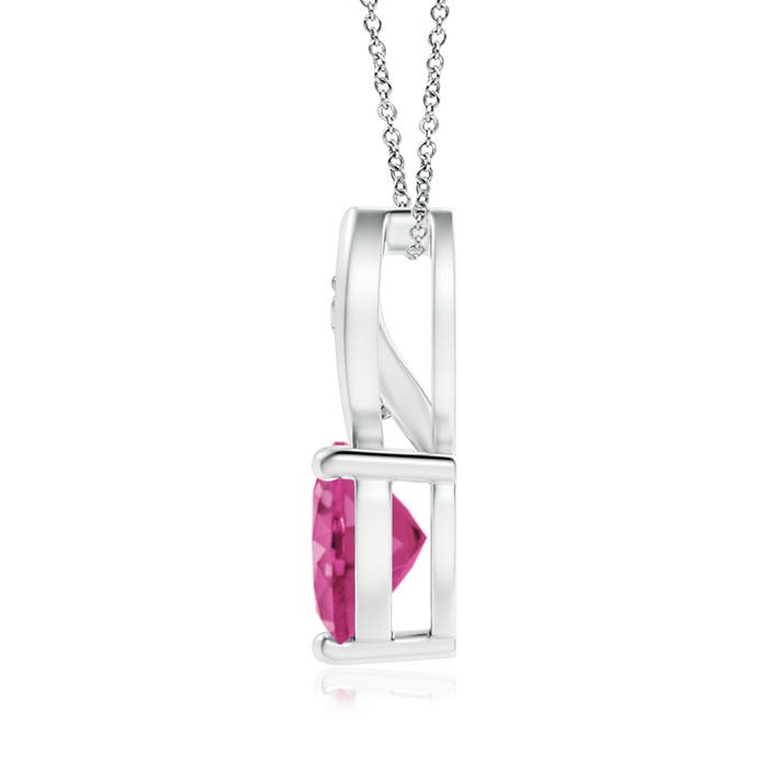 AAAA - Pink Sapphire / 1.54 CT / 14 KT White Gold