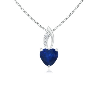 Heart AA Blue Sapphire