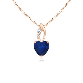 Heart AA Blue Sapphire