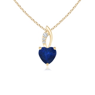 Heart AA Blue Sapphire