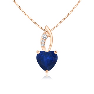 Heart AA Blue Sapphire