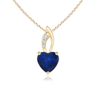 Heart AA Blue Sapphire
