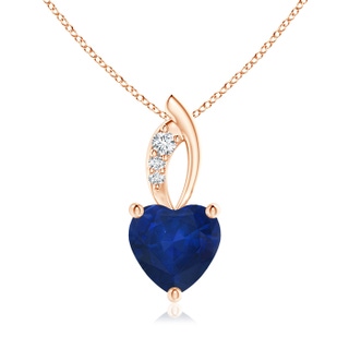 Heart AA Blue Sapphire