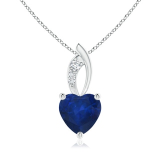 Heart AA Blue Sapphire