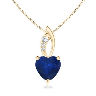 Heart AA Blue Sapphire
