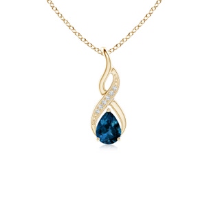 Pear AAAA London Blue Topaz