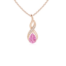Infinity Pink Sapphire Infinity Necklaces and Pendants