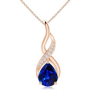 Pear Lab-Grown Lab Grown Blue Sapphire