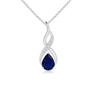 Pear AA Blue Sapphire