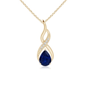 Pear AA Blue Sapphire