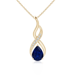 Pear AA Blue Sapphire