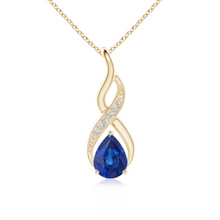 Pear AAA Blue Sapphire