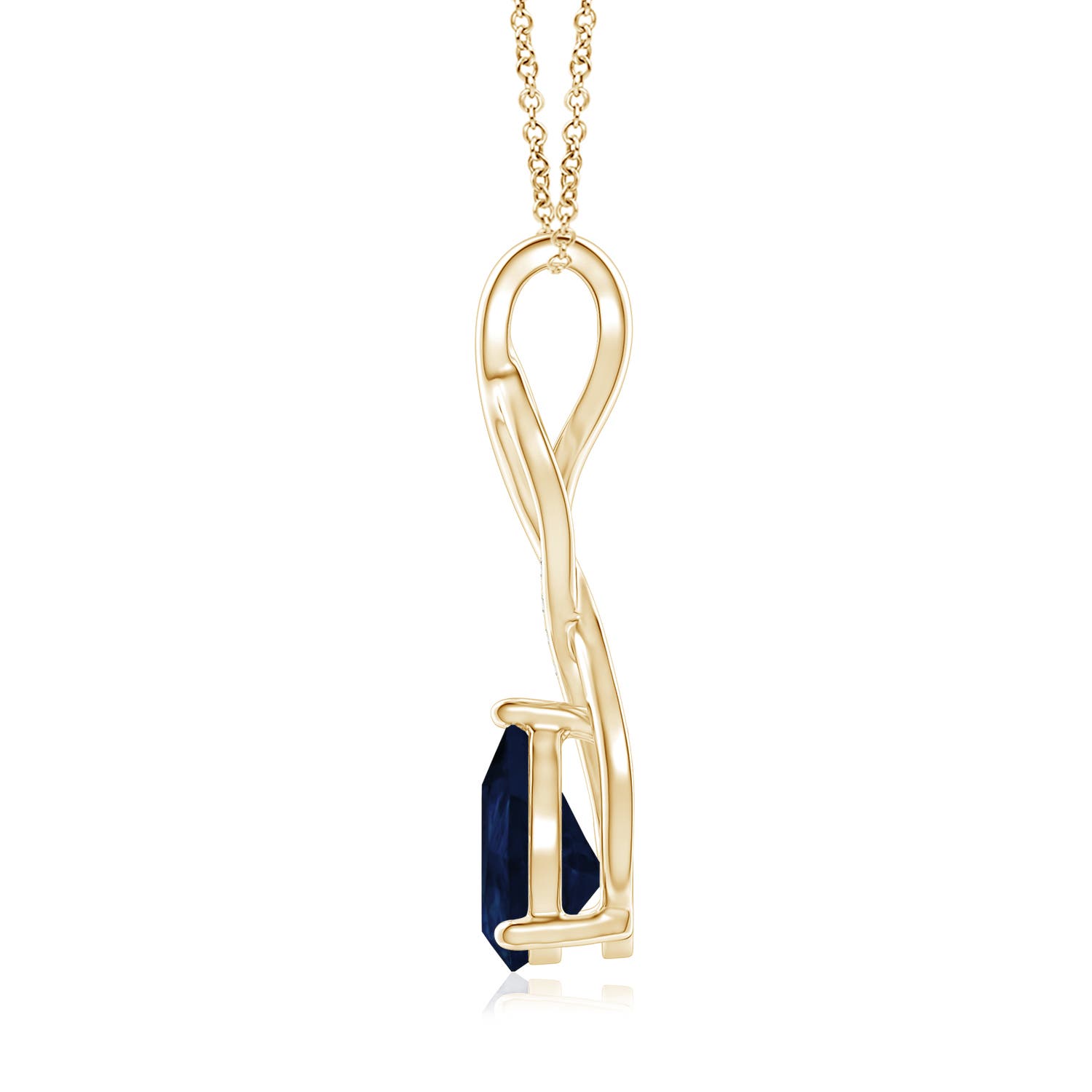 A - Blue Sapphire / 1.81 CT / 14 KT Yellow Gold