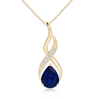 Pear AA Blue Sapphire