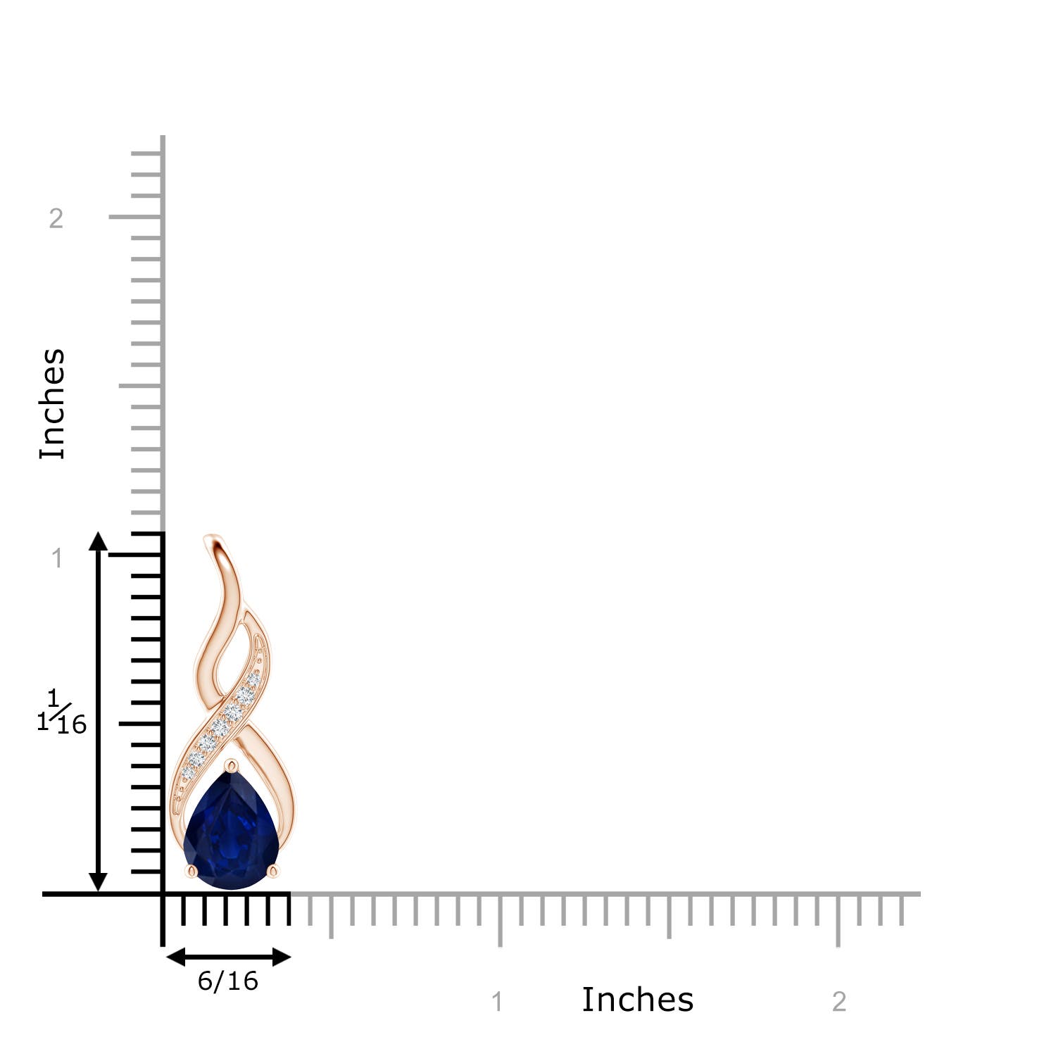 AA - Blue Sapphire / 1.81 CT / 14 KT Rose Gold