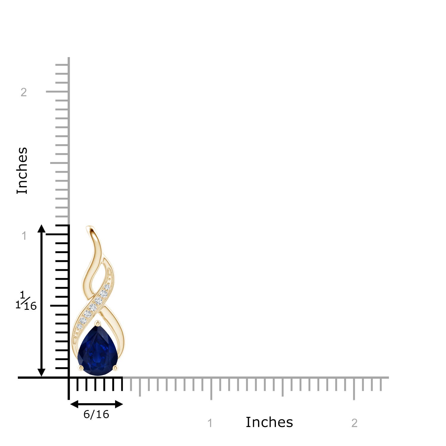 AA - Blue Sapphire / 1.81 CT / 14 KT Yellow Gold