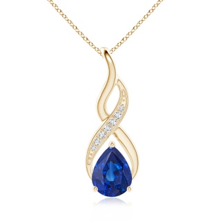 Pear AAA Blue Sapphire