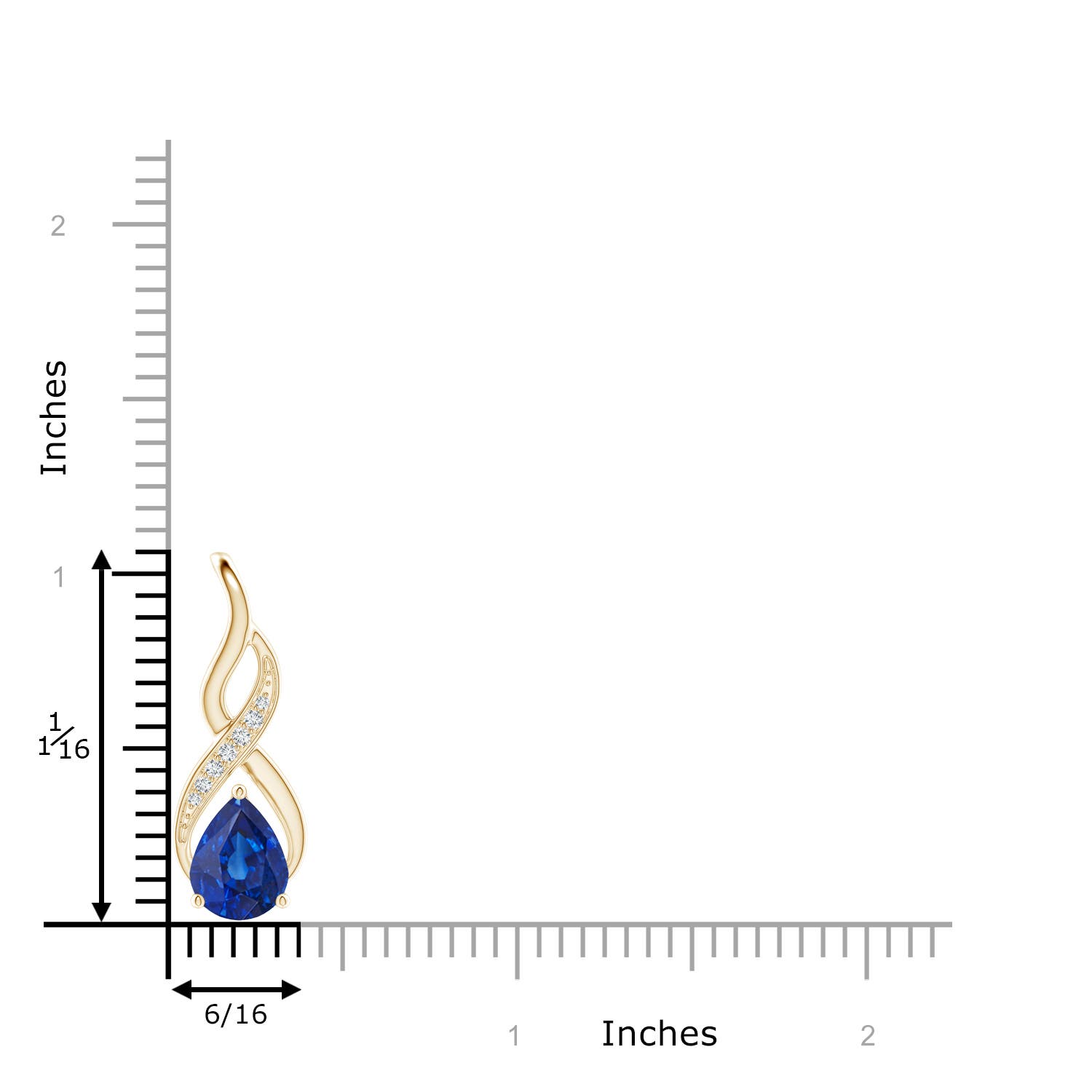 AAA - Blue Sapphire / 1.81 CT / 14 KT Yellow Gold