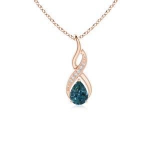 Pear AAA Teal Montana Sapphire