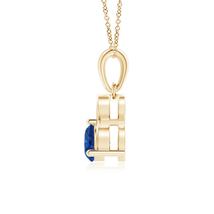 AAA - Blue Sapphire / 0.6 CT / 14 KT Yellow Gold