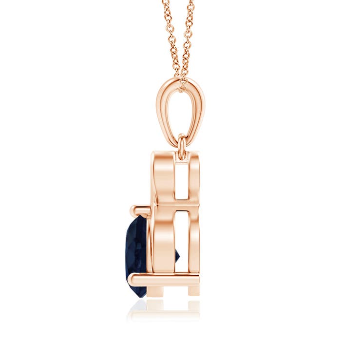 A - Blue Sapphire / 1.6 CT / 14 KT Rose Gold