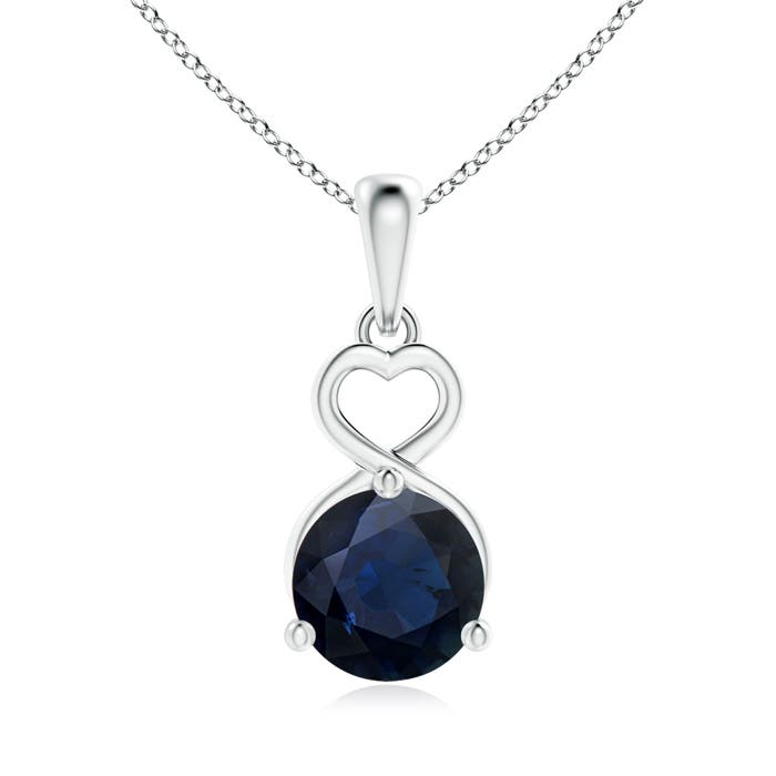 A - Blue Sapphire / 1.6 CT / 14 KT White Gold