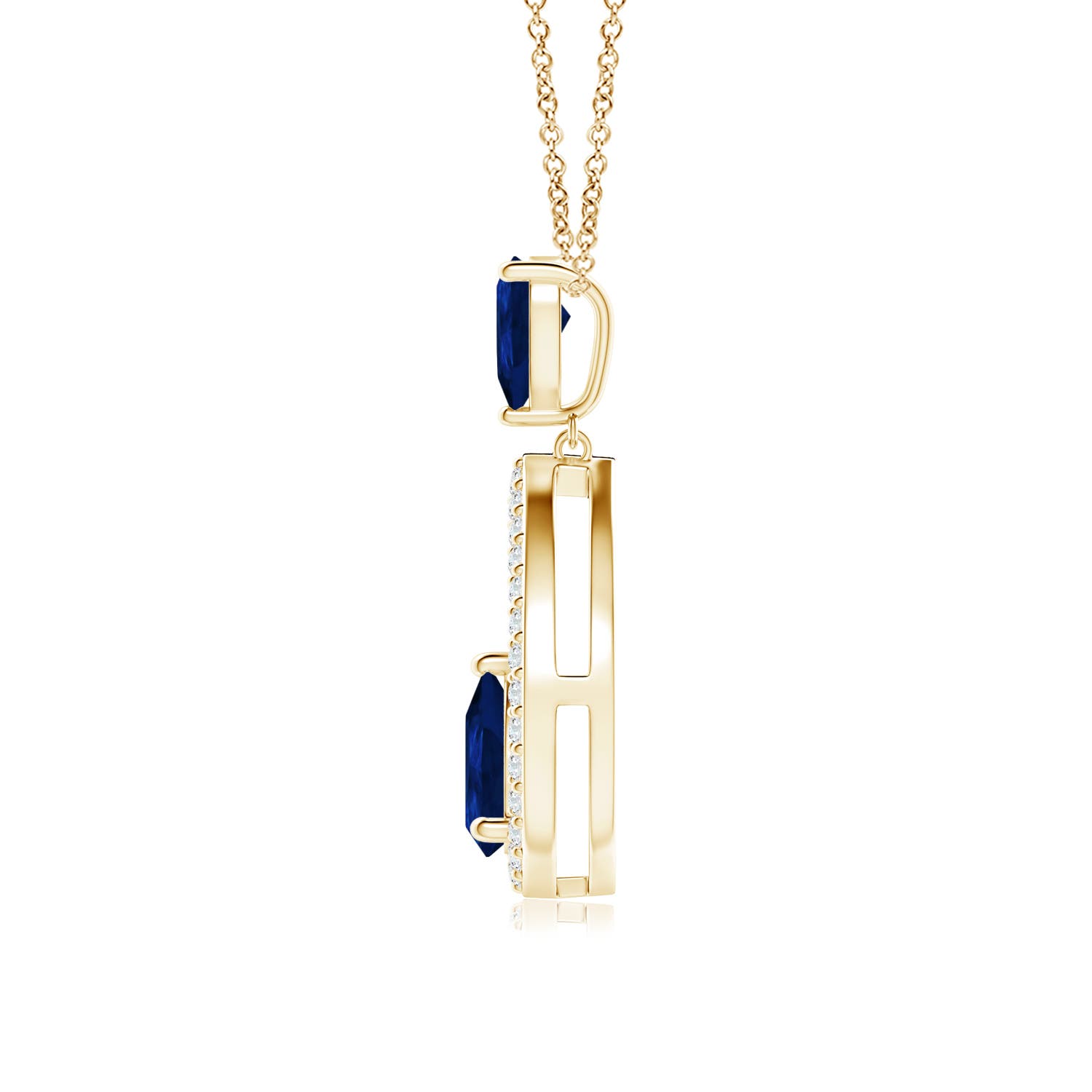 AA - Blue Sapphire / 0.79 CT / 14 KT Yellow Gold