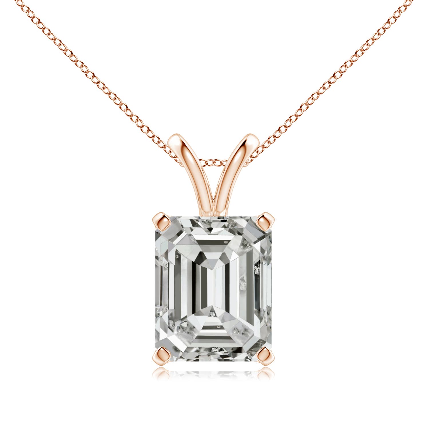 K, I3 / 3 CT / 14 KT Rose Gold