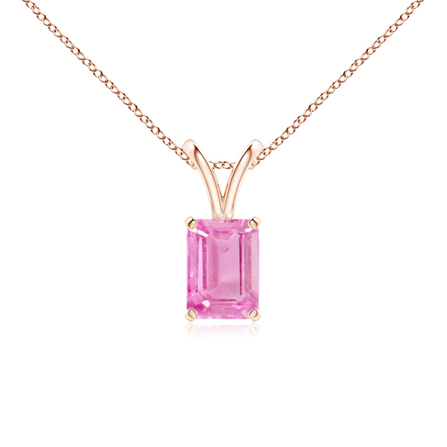 A - Pink Sapphire / 1.15 CT / 14 KT Rose Gold