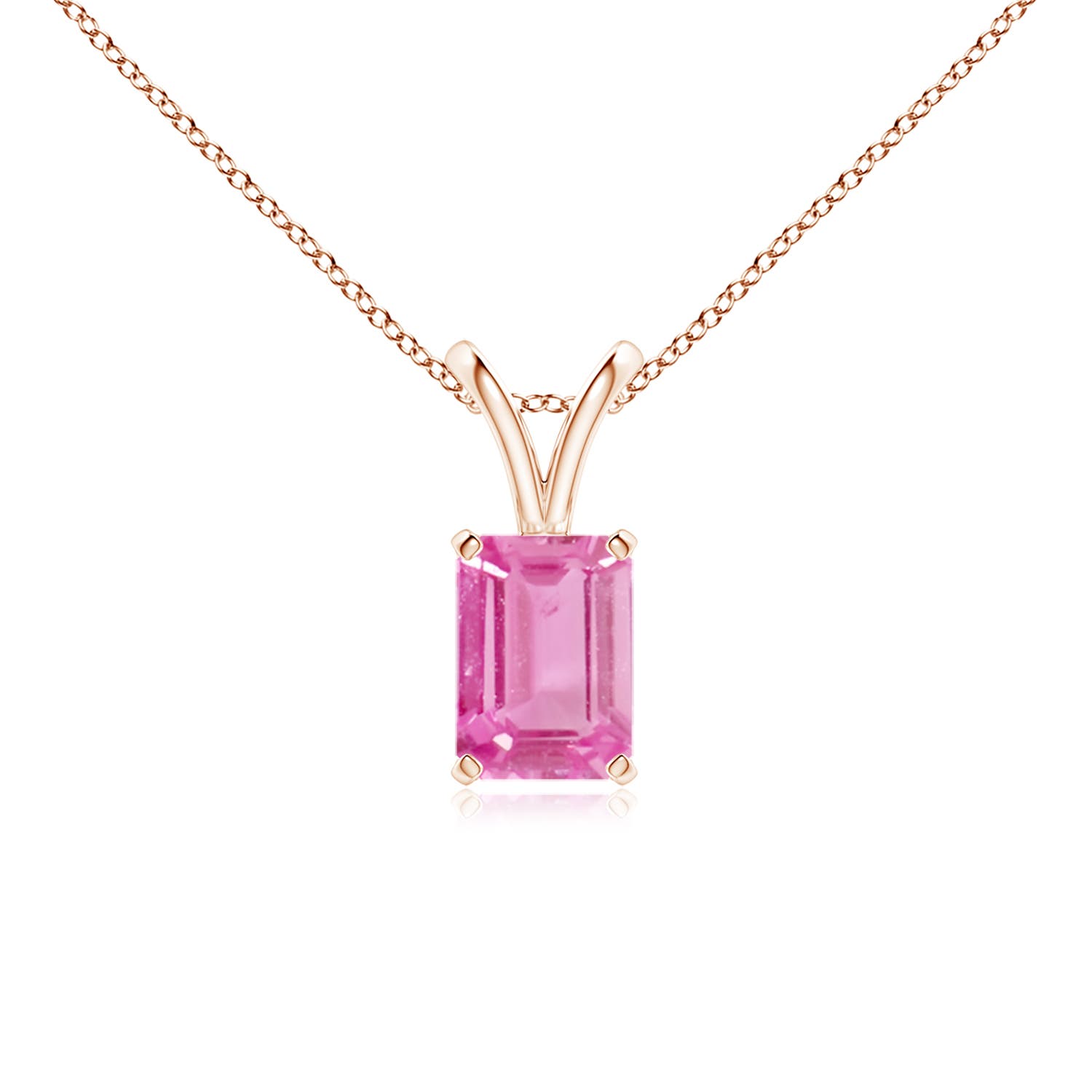 AA - Pink Sapphire / 1.15 CT / 14 KT Rose Gold