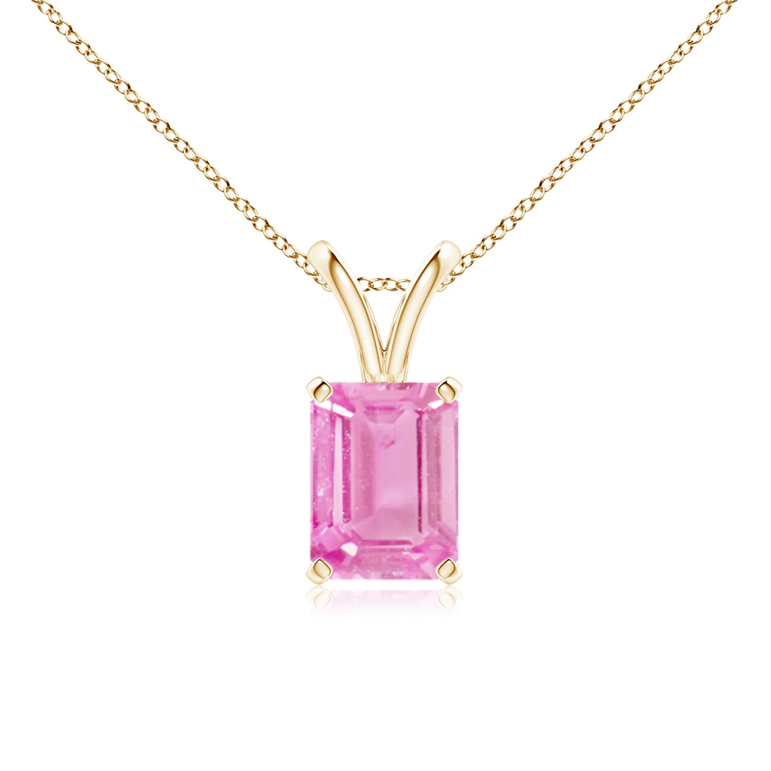 A - Pink Sapphire / 1.5 CT / 14 KT Yellow Gold