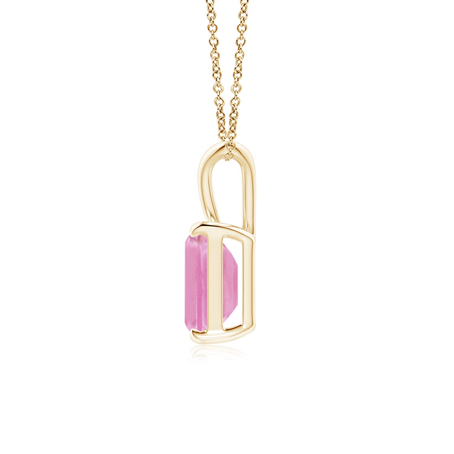 A - Pink Sapphire / 1.5 CT / 14 KT Yellow Gold