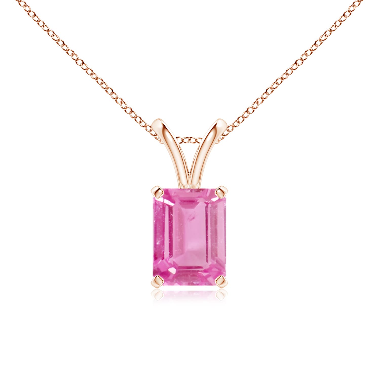 AA - Pink Sapphire / 1.5 CT / 14 KT Rose Gold