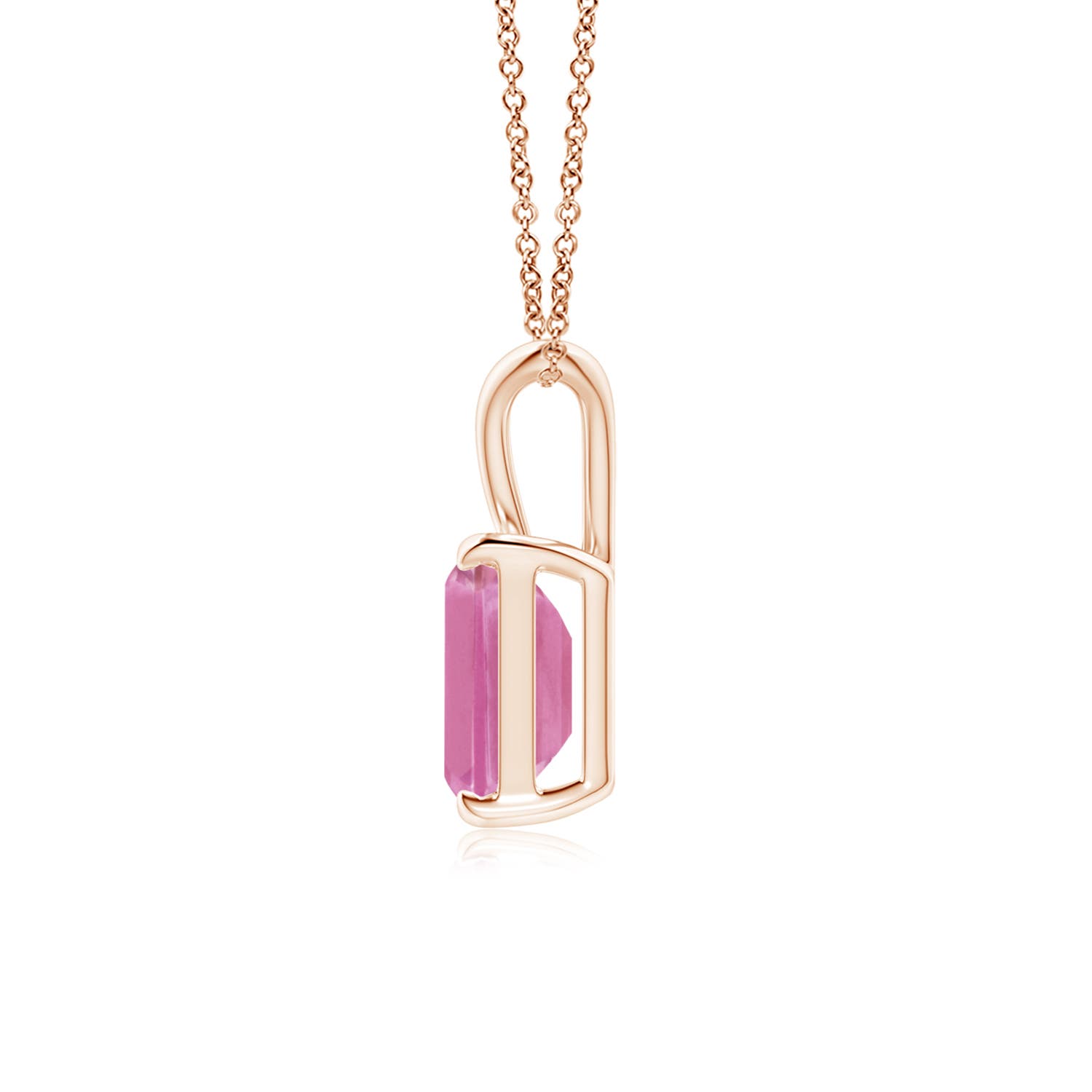 AA - Pink Sapphire / 1.5 CT / 14 KT Rose Gold