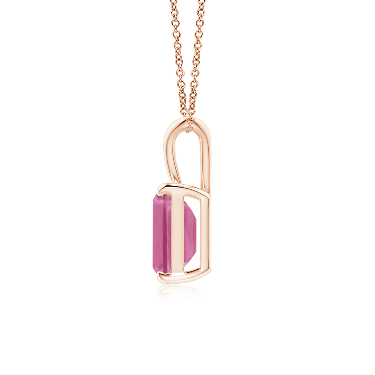 AAA - Pink Sapphire / 1.5 CT / 14 KT Rose Gold