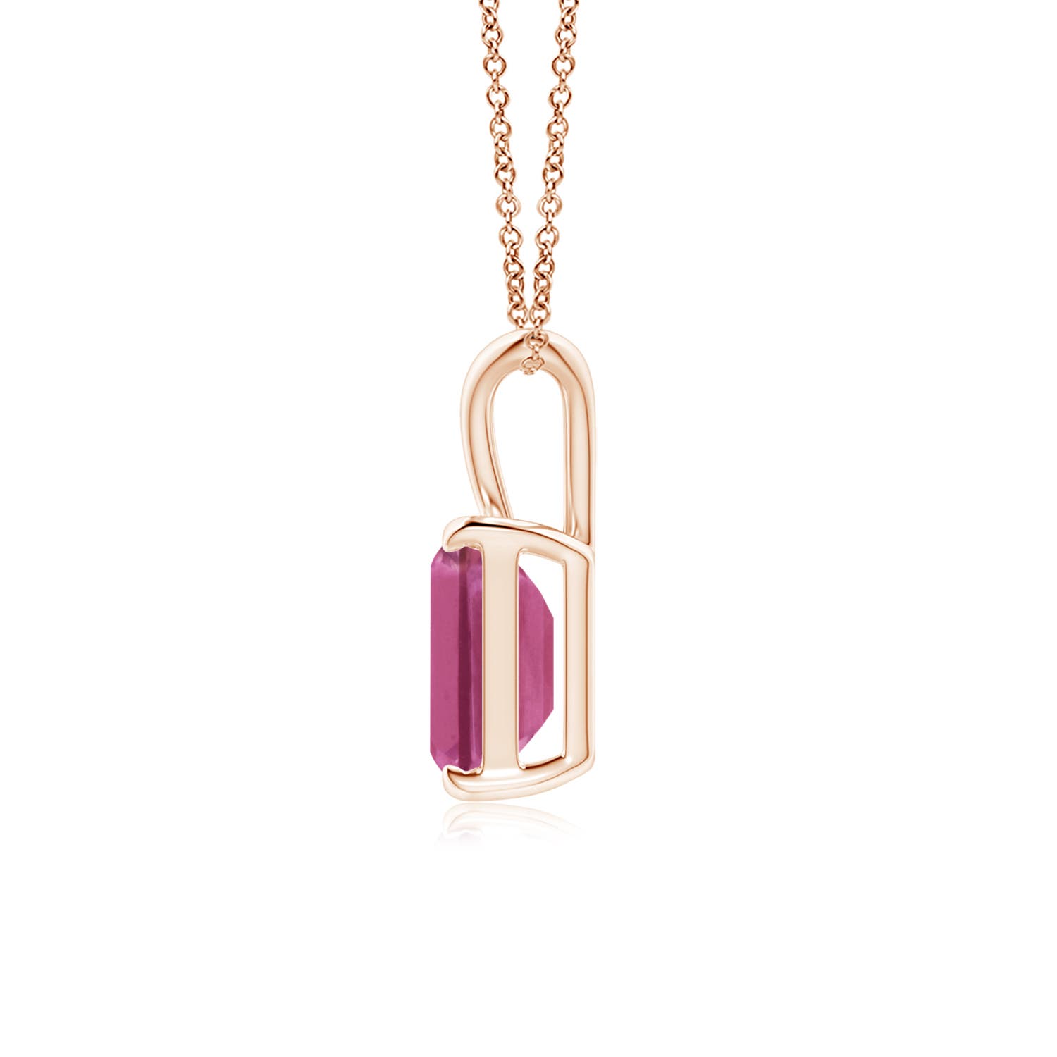 AAAA - Pink Sapphire / 1.5 CT / 14 KT Rose Gold