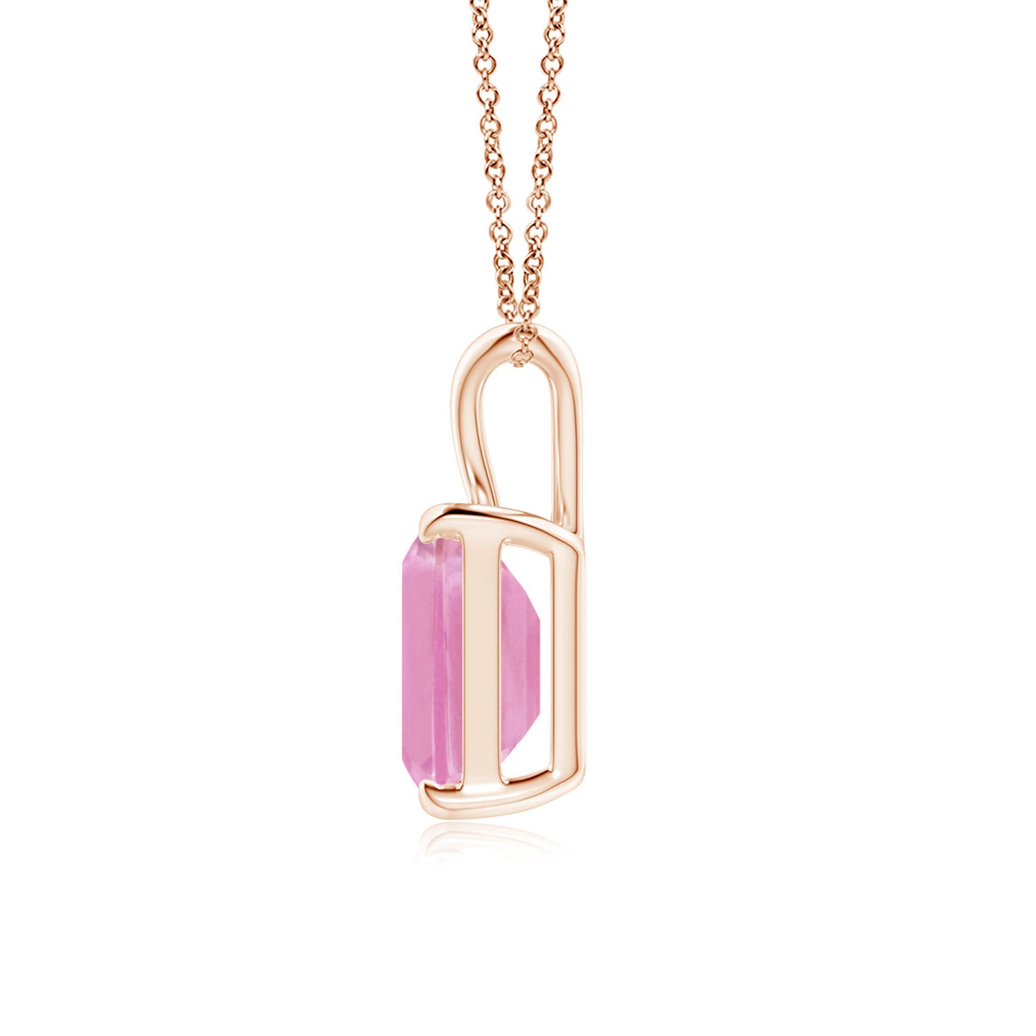 A - Pink Sapphire / 2 CT / 14 KT Rose Gold