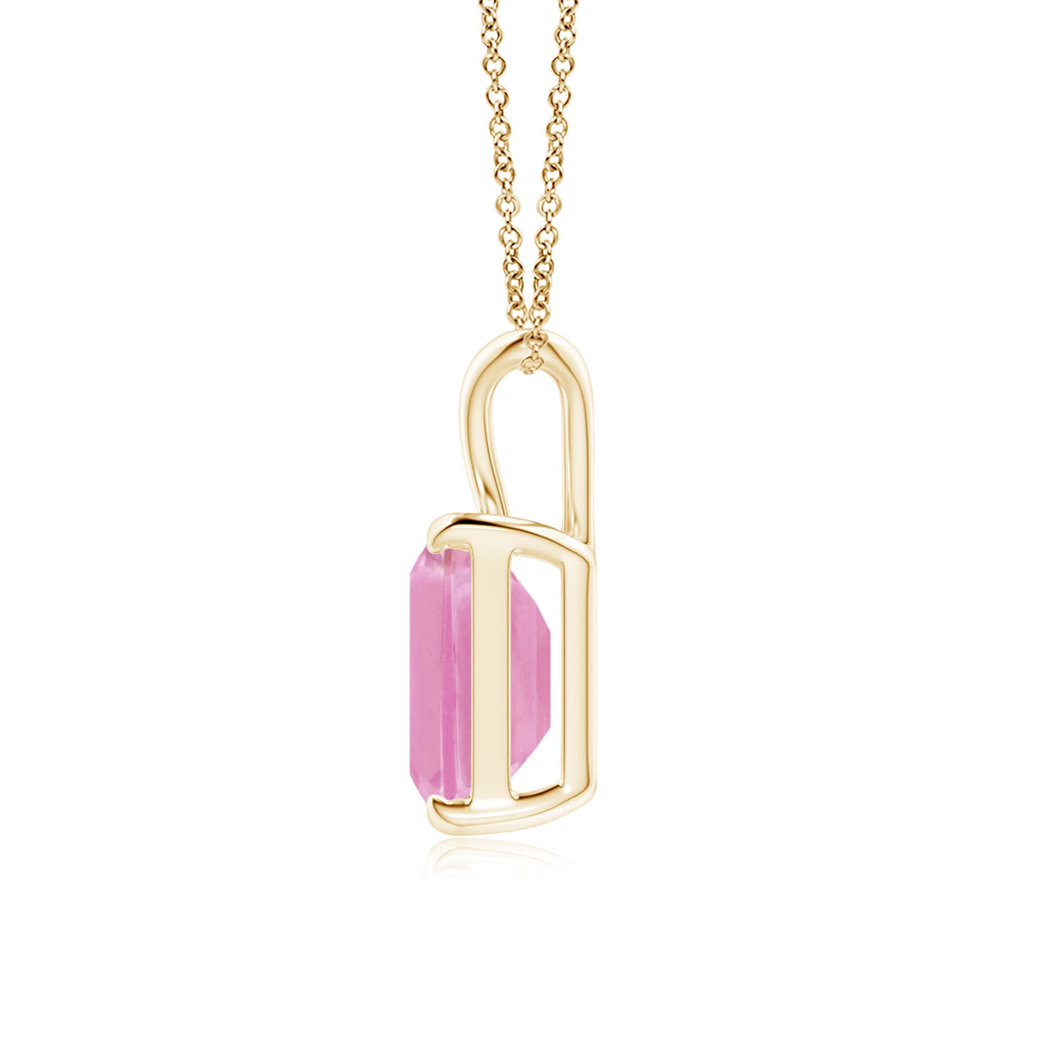 A - Pink Sapphire / 2 CT / 14 KT Yellow Gold