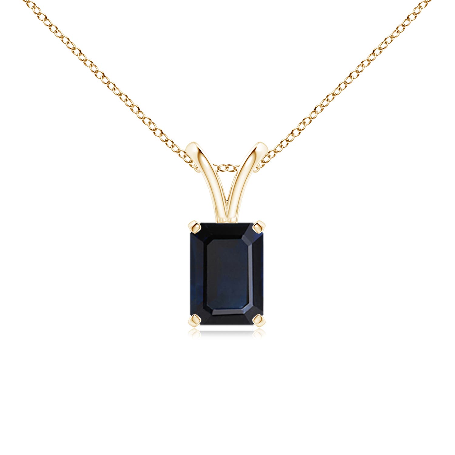 A - Blue Sapphire / 1.05 CT / 14 KT Yellow Gold