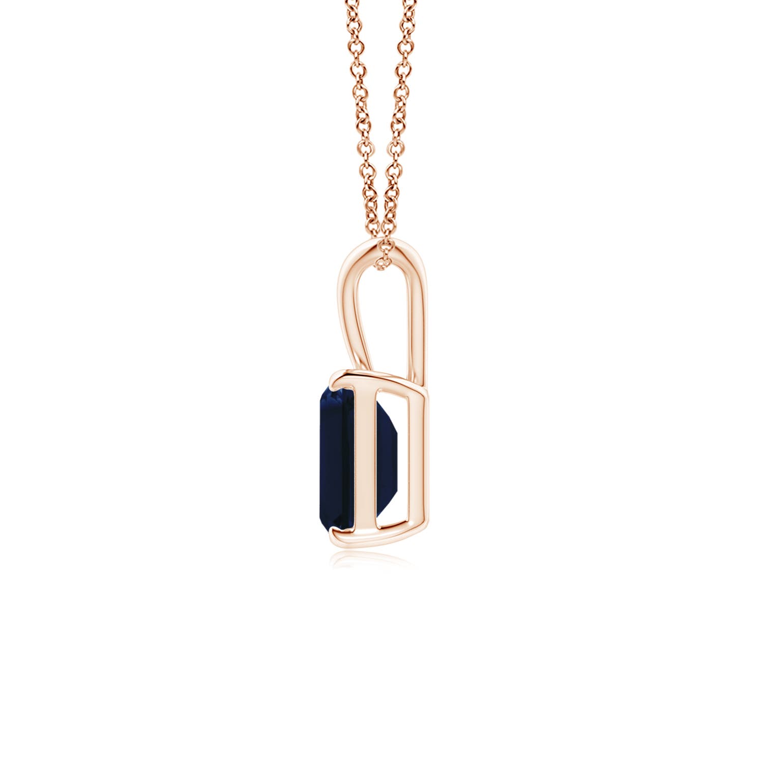 AA - Blue Sapphire / 1.05 CT / 14 KT Rose Gold