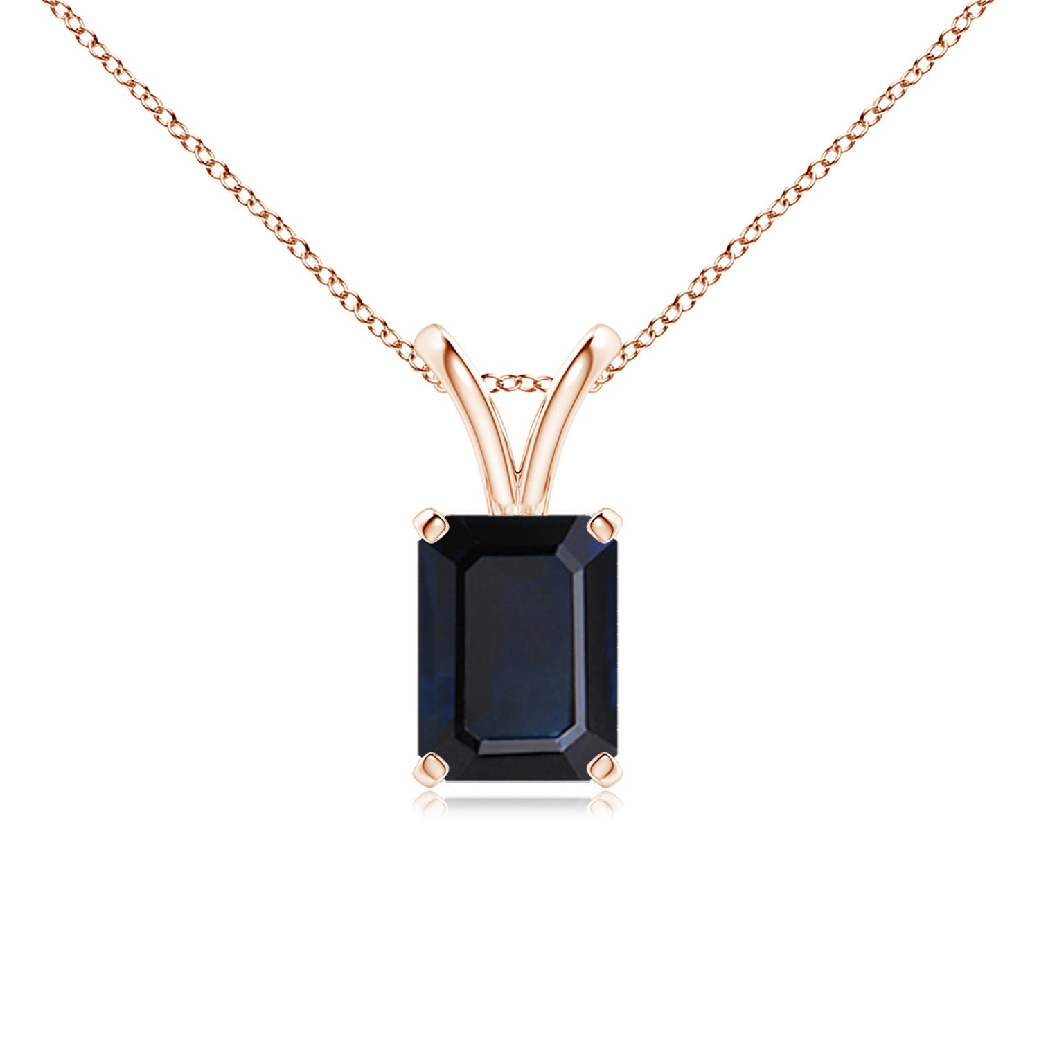 A - Blue Sapphire / 1.65 CT / 14 KT Rose Gold